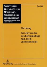 Vorderes Coverbild Zur Lehre von der Geschäftsgrundlage nach altem und neuem Recht