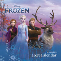 Vorderes Coverbild Pyramid – Frozen 2025 Broschürenkalender, 30x30cm, Kalender für Disney-Fans von Prinzessinnen-Abenteuer, Monatskalender mit farbenfrohen Illustrationen, nachhaltig nur mit Papierumschlag