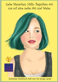 Vorderes Coverbild Liebe Menschen. Hallo. Begrüßen wir uns auf eine nette Art und Weise.