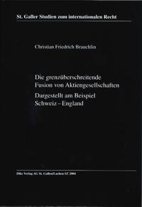 Vorderes Coverbild Die grenzüberschreitende Fusion von Aktiengesellschaften