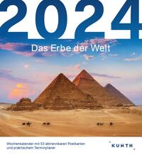 Vorderes Coverbild Das Erbe der Welt - KUNTH Postkartenkalender 2024