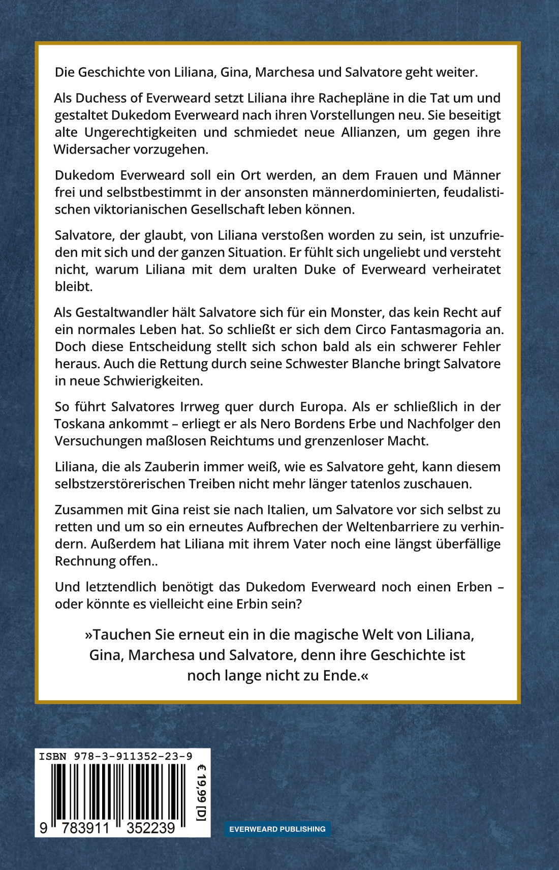 Rückseitencover Everweard Castle - Wirst du wieder geweckt