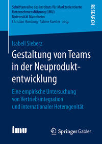 Vorderes Coverbild Gestaltung von Teams in der Neuproduktentwicklung