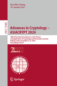 Vorderes Coverbild Advances in Cryptology – ASIACRYPT 2024