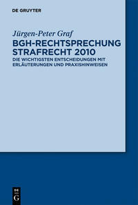 Vorderes Coverbild BGH-Rechtsprechung Strafrecht 2010