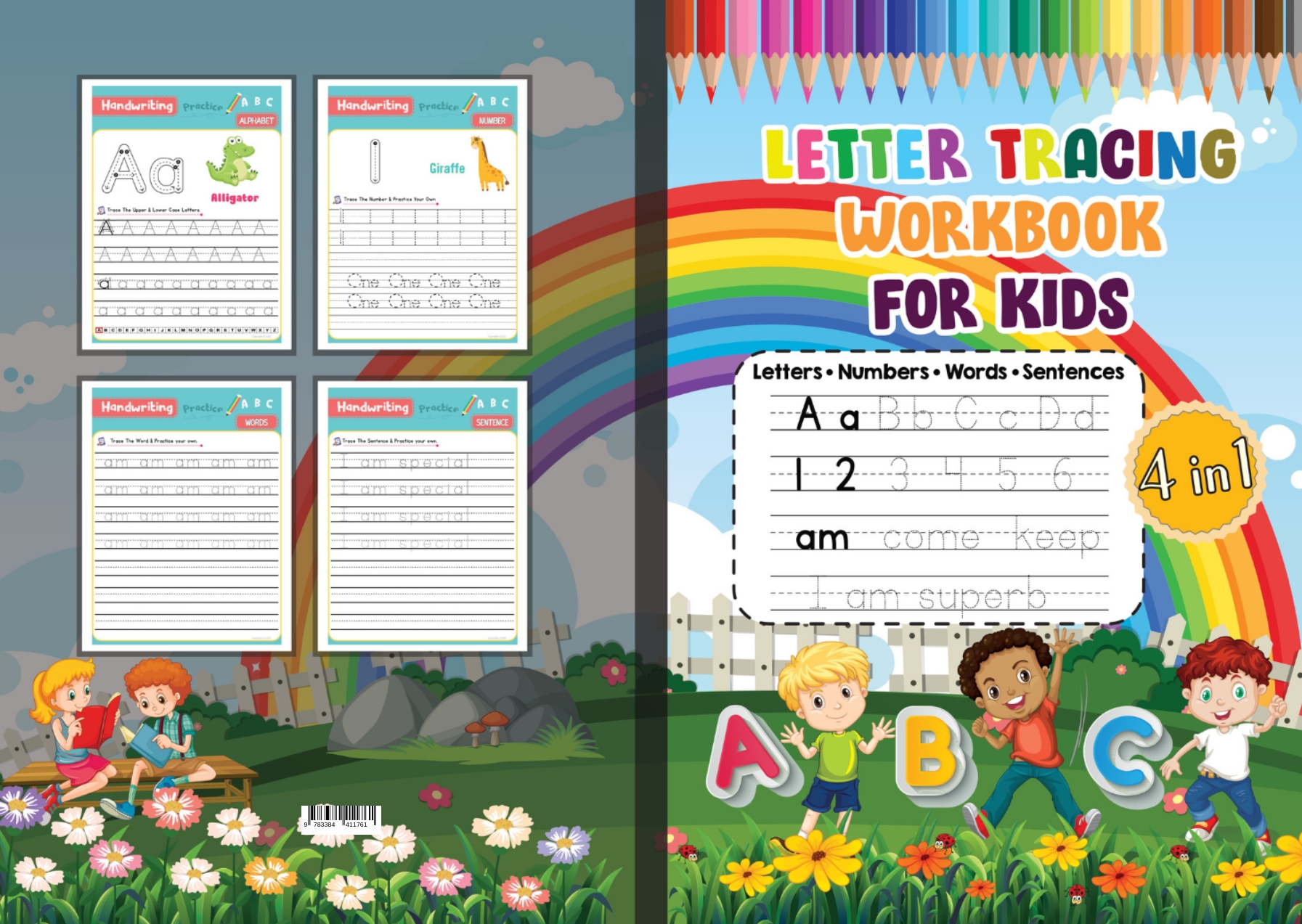 Gesamtes Coverbild Letter Tracing Workbook for Kids