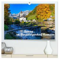 Vorderes Coverbild Servus im Bergsteigerdorf Ramsau (hochwertiger Premium Wandkalender 2025 DIN A2 quer), Kunstdruck in Hochglanz