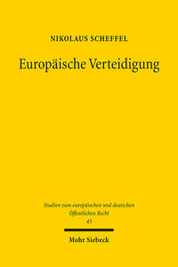 Vorderes Coverbild Europäische Verteidigung
