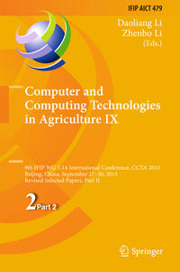 Vorderes Coverbild Computer and Computing Technologies in Agriculture IX