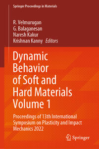 Vorderes Coverbild Dynamic Behavior of Soft and Hard Materials Volume 1