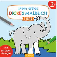 Vorderes Coverbild Mein erstes dickes Malbuch ab 2 – Tiere