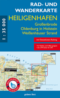 Vorderes Coverbild Rad- und Wanderkarte Heiligenhafen