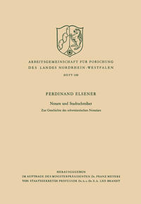 Vorderes Coverbild Notare und Stadtschreiber