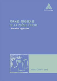 Vorderes Coverbild Formes modernes de la poésie épique