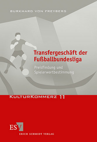 Vorderes Coverbild Transfergeschäft der Fußballbundesliga