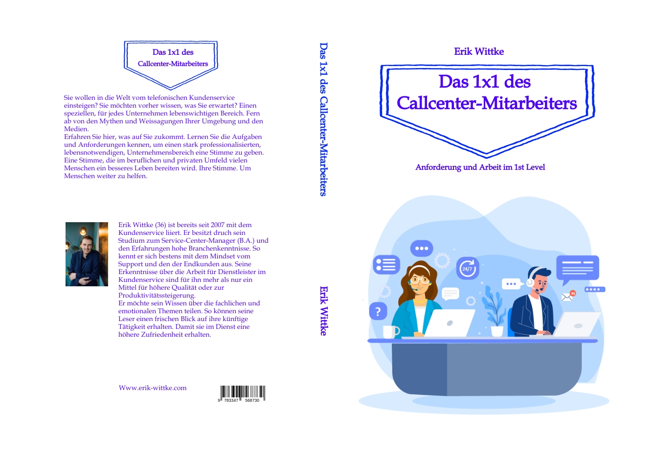 Gesamtes Coverbild Das 1x1 des Callcenter-Mitarbeiters
