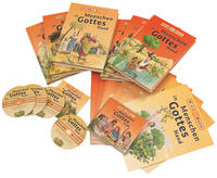 Vorderes Coverbild Menschen in Gottes Hand Buch + Malbuch + Hörbuch