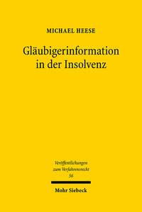 Vorderes Coverbild Gläubigerinformation in der Insolvenz