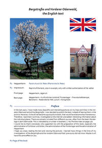 Vorderes Coverbild Bergstraße und Vorderer Odenwald, the English text