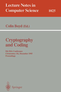 Vorderes Coverbild Cryptography and Coding