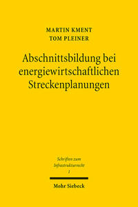 Vorderes Coverbild Abschnittsbildung bei energiewirtschaftlichen Streckenplanungen