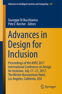 Vorderes Coverbild Advances in Design for Inclusion