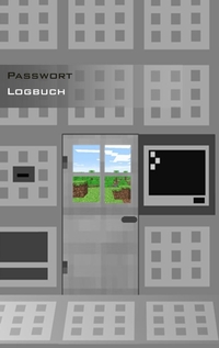 Vorderes Coverbild Das Passwort Logbuch für Minecraft Fans