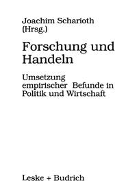 Vorderes Coverbild Forschung und Handeln