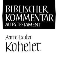 Vorderes Coverbild Kohelet