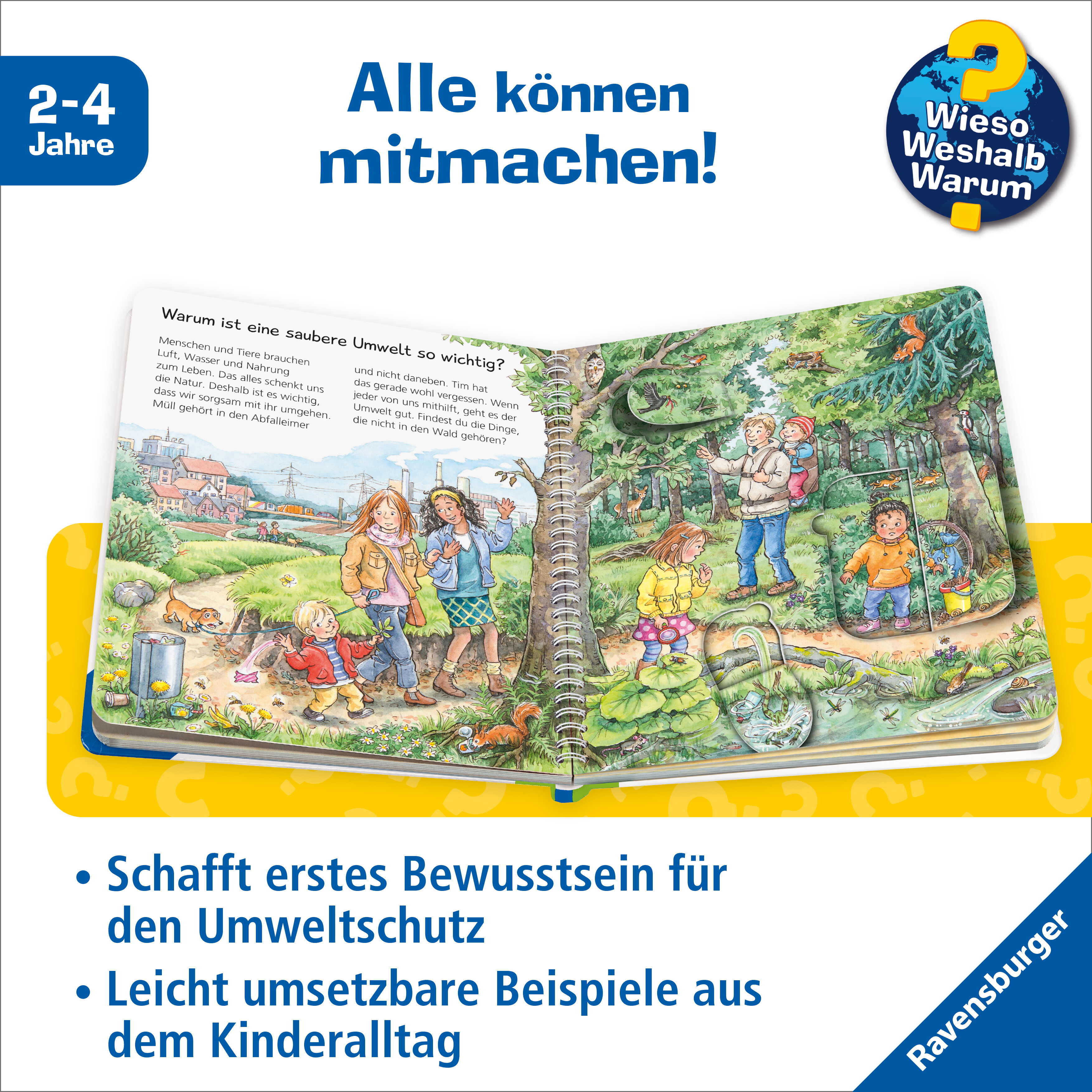 Beispielinhalt (Bild) Wieso? Weshalb? Warum? junior, Band 43 - Wie helfe ich der Umwelt?