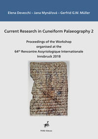 Vorderes Coverbild Current Research in Cuneiform Palaeography 2