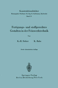 Vorderes Coverbild Fertigungs- und stoffgerechtes Gestalten in der Feinwerktechnik