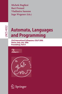 Vorderes Coverbild Automata, Languages and Programming