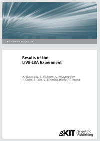 Vorderes Coverbild Results of the LIVE-L3A experiment