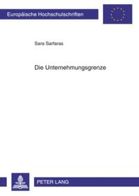 Vorderes Coverbild Die Unternehmungsgrenze