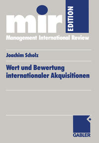 Vorderes Coverbild Wert und Bewertung internationaler Akquisitionen