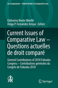 Vorderes Coverbild Current Issues of Comparative Law – Questions actuelles de droit comparé