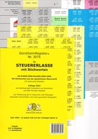 Vorderes Coverbild DürckheimRegister® STEUERERLASSE MIT Stichworten