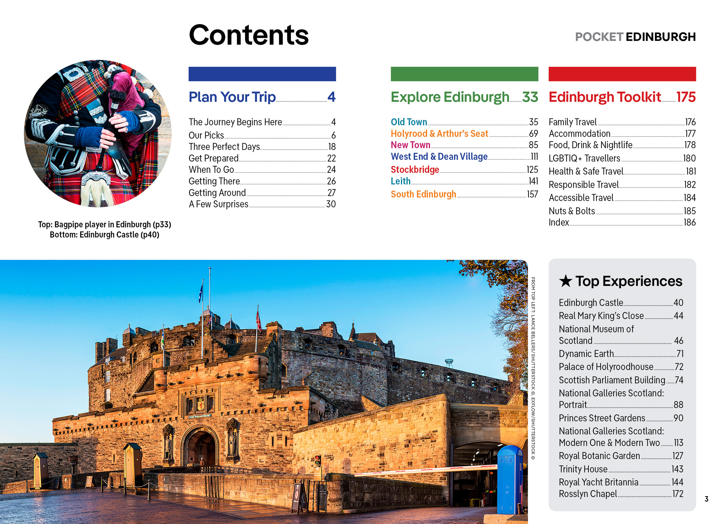 Beispielinhalt (Bild) Lonely Planet Pocket Edinburgh