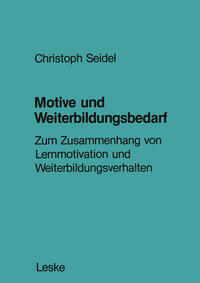 Vorderes Coverbild Motive und Weiterbildungsbedarf