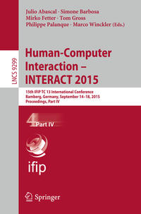 Vorderes Coverbild Human-Computer Interaction – INTERACT 2015
