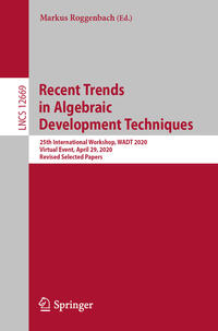 Vorderes Coverbild Recent Trends in Algebraic Development Techniques
