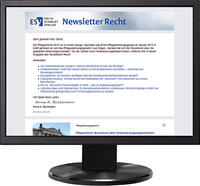 Vorderes Coverbild Newsletter Recht