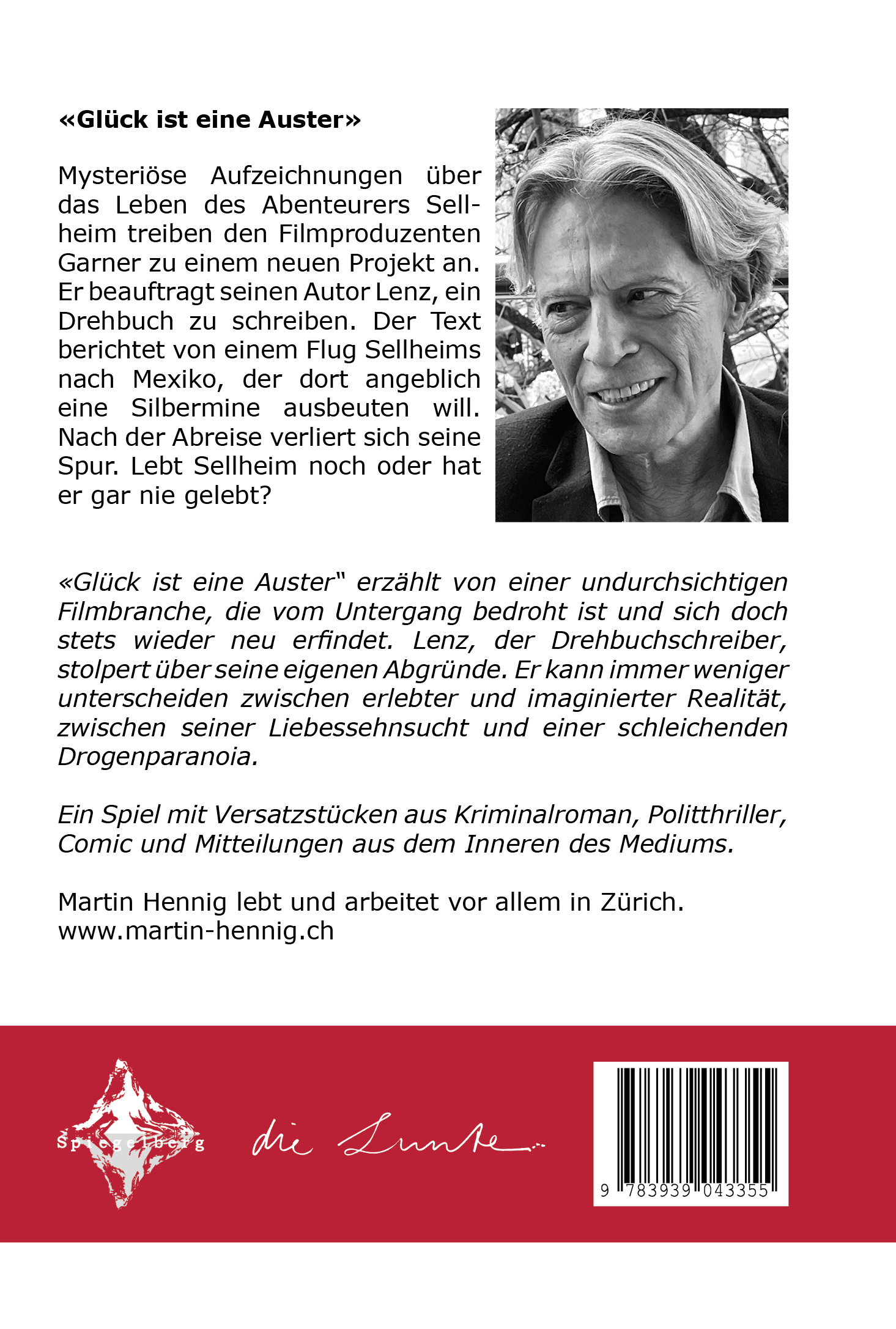 Rückseitencover Glück ist eine Auster