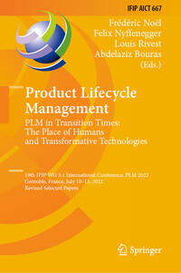 Vorderes Coverbild Product Lifecycle Management. PLM in Transition Times: The Place of Humans and Transformative Technologies