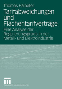 Vorderes Coverbild Tarifabweichungen und Flächentarifverträge