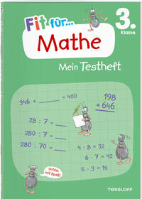 Vorderes Coverbild Fit für Mathe 3. Klasse. Mein Testheft