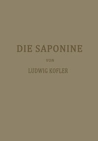 Vorderes Coverbild Die Saponine