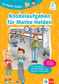Vorderes Coverbild Klett Die Mathe-Helden: Knobelaufgaben für Mathe-Helden 2. Klasse