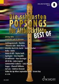 Vorderes Coverbild Die schönsten Popsongs für Alt-Blockflöte BEST OF